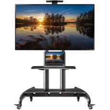 North Bayou Heavy Duty TV Stand With Trolley,Camera Tray, AV Rack - For Most 53 To 80 inch